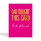image 2 of Cheeky  Mother's Day Card For Mum