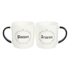 Poison and Arsenic Couples Mug Set - Ceramic N/A