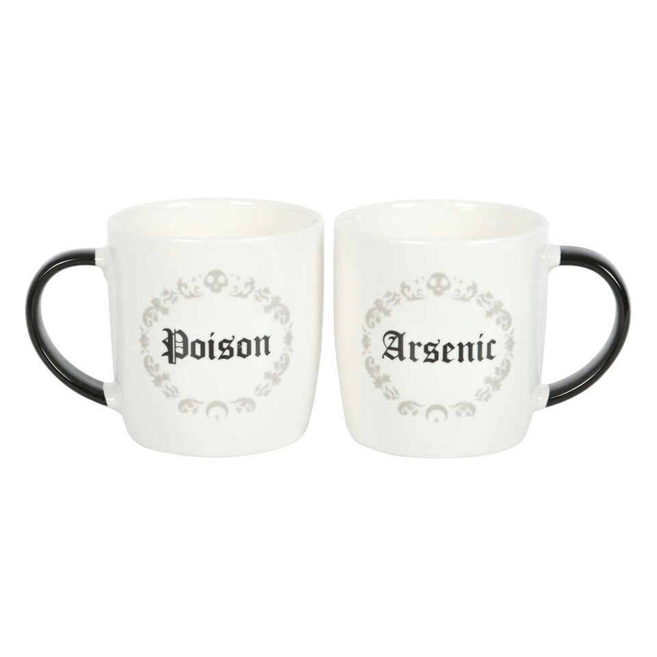 Poison and Arsenic Couples Mug Set - Ceramic N/A