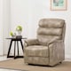 image 6 of Buckingham Dual Motor Electric Rise Recliner Bonded Leather Chair (Stone)