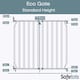 image 3 of Safetots Eco Screw Fit Baby Gate, White, 120cm - 130cm, Stair Gate for Toddler and Baby, Screw Fit Safety Barrier, Easy Installation Safety Gate