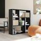 image 8 of Bookshelf Tartu - with 7 storage compartments Black