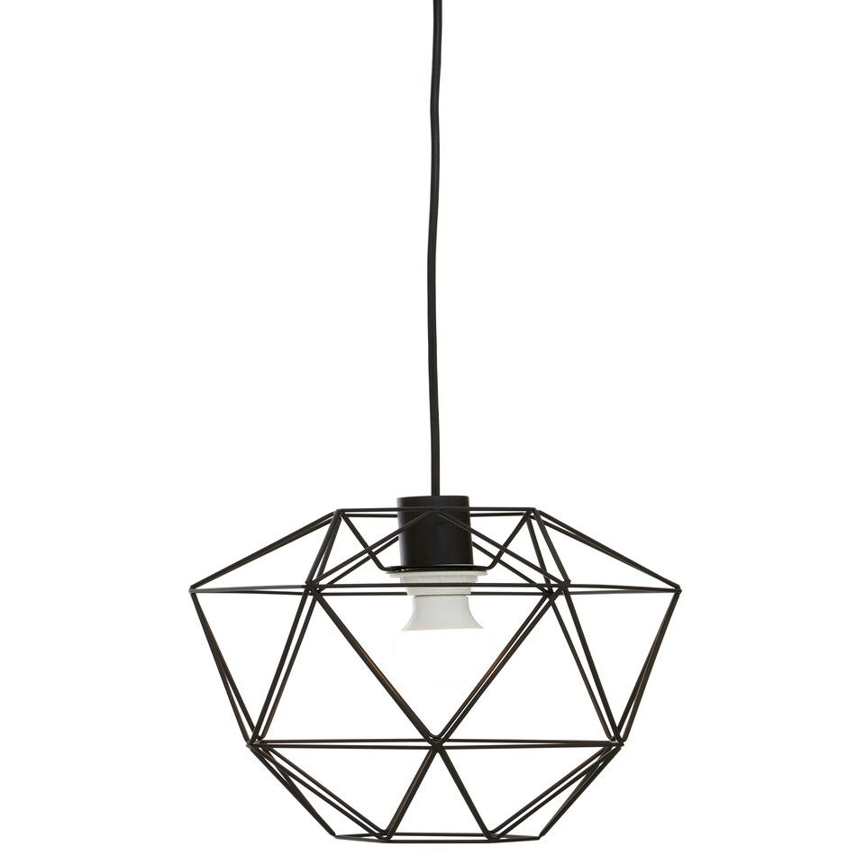 image 1 of Interiors by Premier Wyra Black Pendant Light