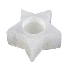 Something Different Selenite Star Tealight Holder - White - One Size