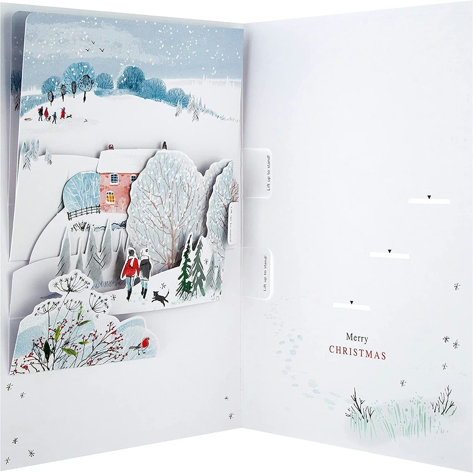 image 1 of Classic Illustrated Winter Scene Design Mum Christmas Card