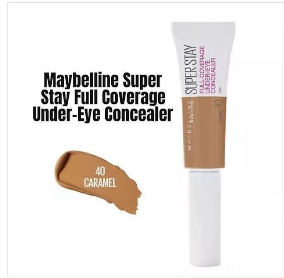 image 1 of Maybelline Super Stay Full Coverage Under Eye Concealer 6ml | Brown | 40 Caramel