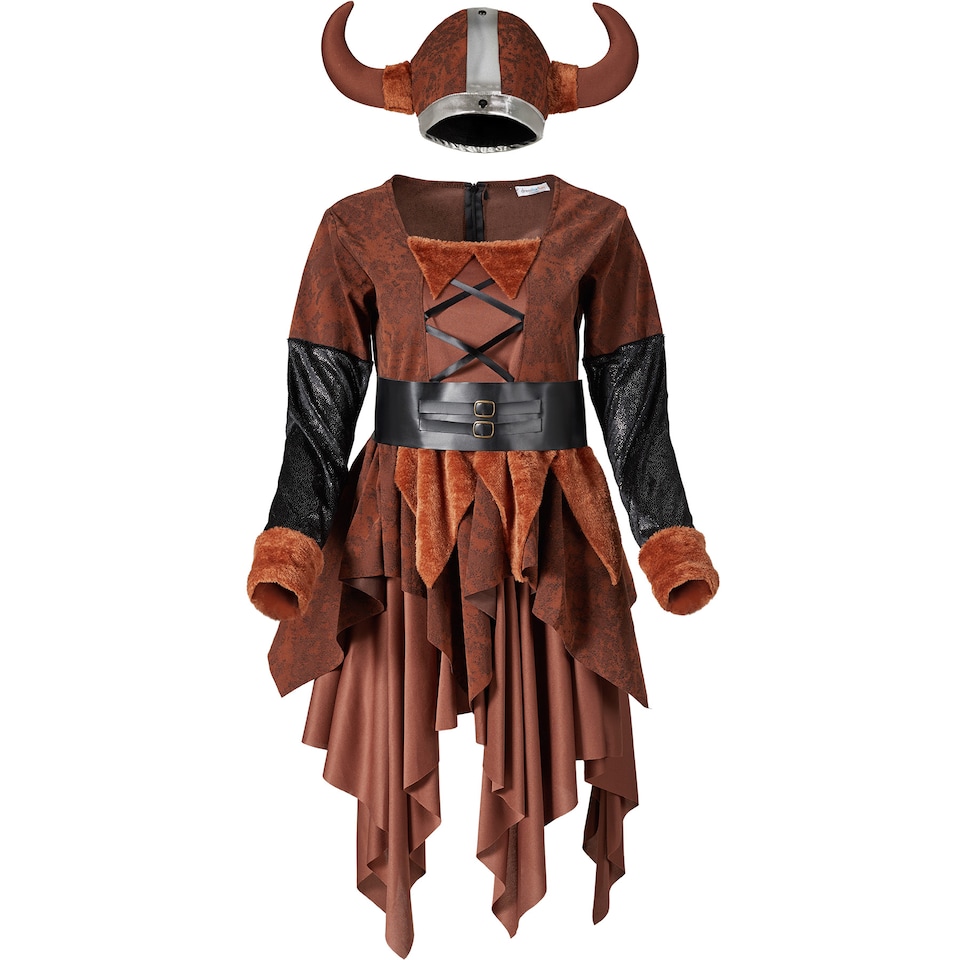 Womens Fancy Dress Costume - Viking | Brown | black/brown | M | 1 - Tesco  Groceries