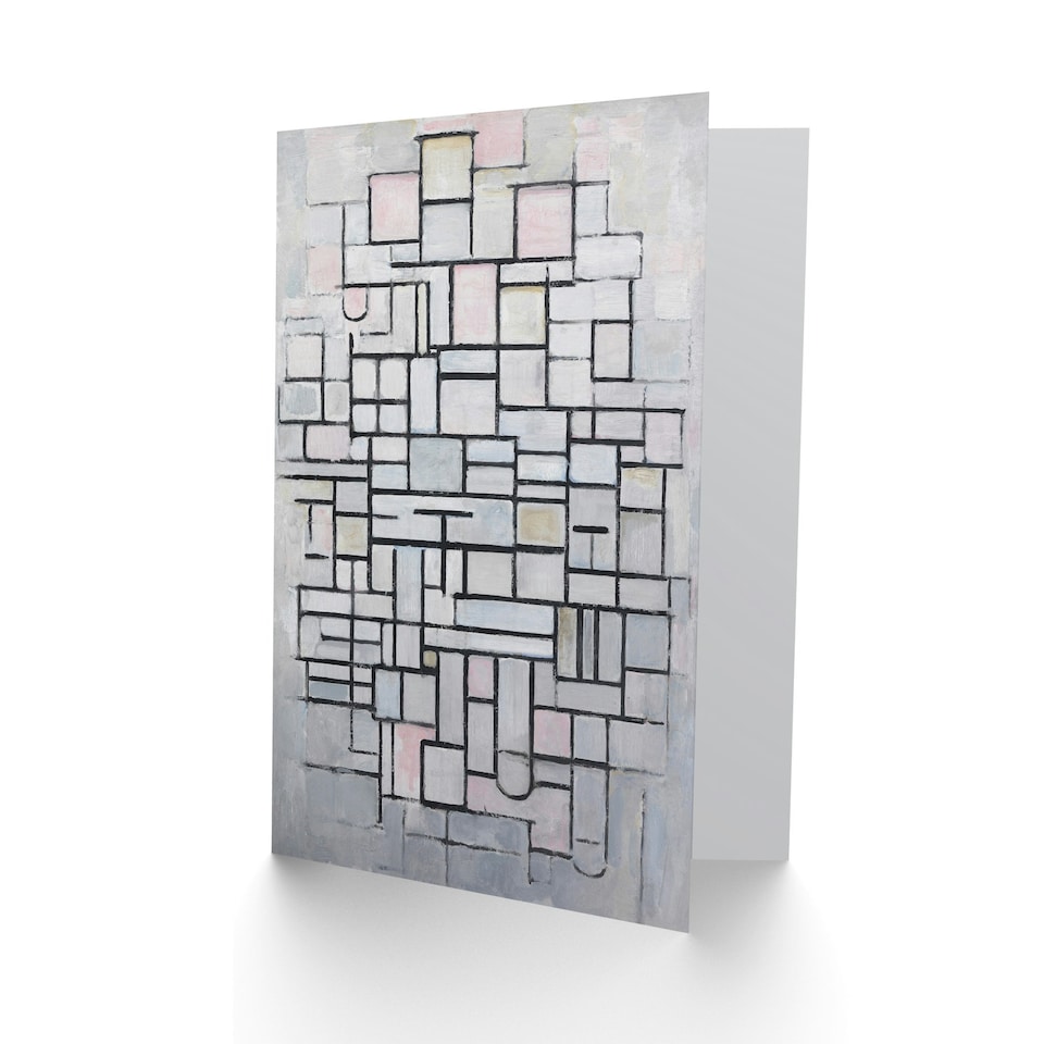 image 1 of Piet Mondrian Art Card Composition No IV Abstract Painting