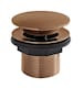 image 1 of Balterley Push Down Bath Waste, 60mm (Unslotted) - Brushed Copper