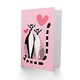 image 2 of Ring Tailed Lemurs in Love Cute Illustration Valentine's Day Card