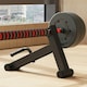 image 2 of SPORTNOW Deadlift Barbell Jack for Loading, Unloading Barbell Plates Black | Short