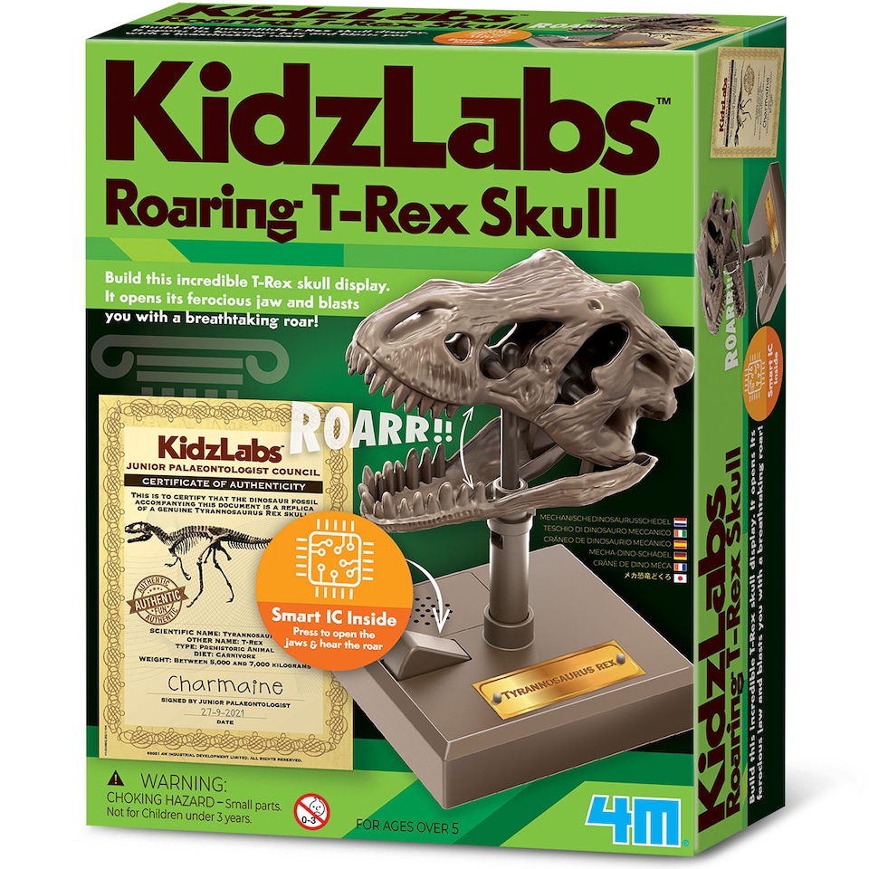 image 1 of KidzLabs - Roaring T-Rex Skull