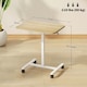 image 7 of HOMCOM Standing Desk Mobile Overbed Table w/ Wheels for Home Office Natural