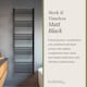 image 6 of Straight Heated Towel Rail Radiator, 781W, 500 x 1400mm, Matt Black | Black | Matt Black