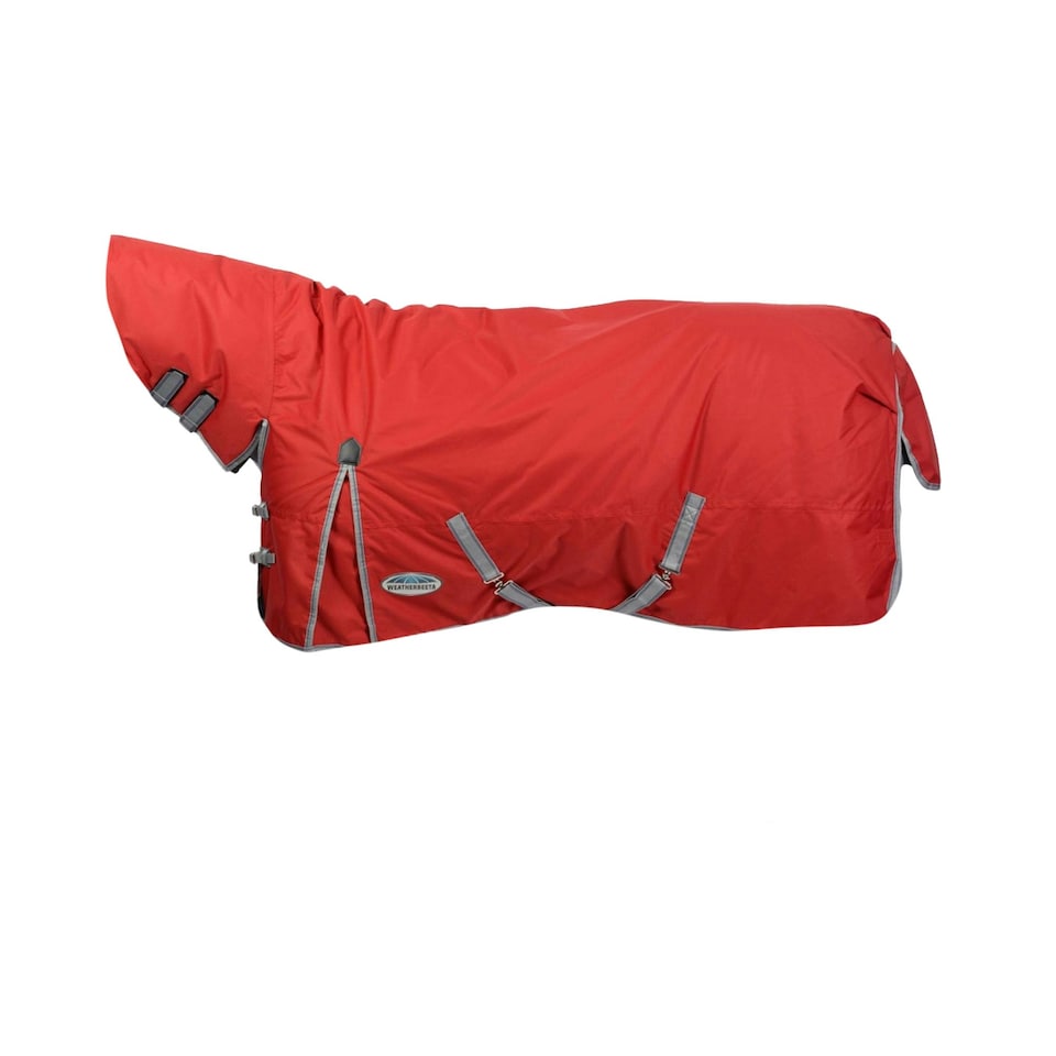 Weatherbeeta Comfitec Classic Combo Neck Medium Lightweight Horse Turnout Rug - Red/Silver/Navy - 4´ 6"
