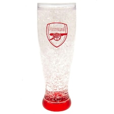 Arsenal FC Slim Freezer Pint Glass - Clear/Red - One Size