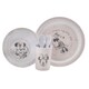 image 1 of Disney Minnie Baby 5 Piece Melamine Feeding Set Cup Bowl Plate Cutlery