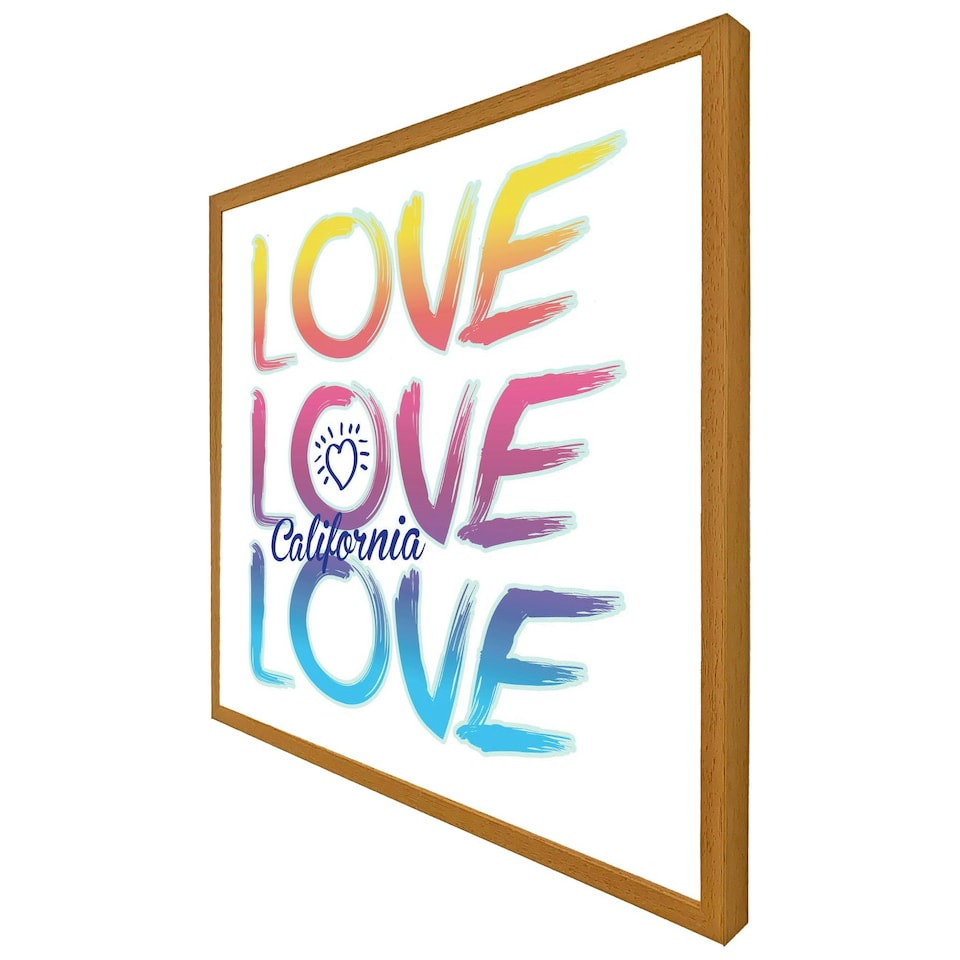 image 1 of Love california (Picture Frame) Brown | L