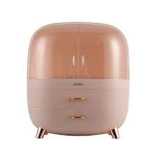 Living and Home Dustproof and Waterproof Makeup Organizer - Rose Pink - L size