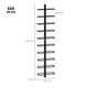 image 7 of HOMCOM Wall Mount Wine Rack, Wall Wine Rack for 10 Wine Bottles, Black