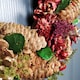 image 2 of 36cm Christmas Wreath in Gold & Red with Pine Cones and Berries
