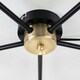 image 1 of ValueLights Steampunk Style Antique Brass And Matte Black 5 Way Ceiling Light Fitting | Black