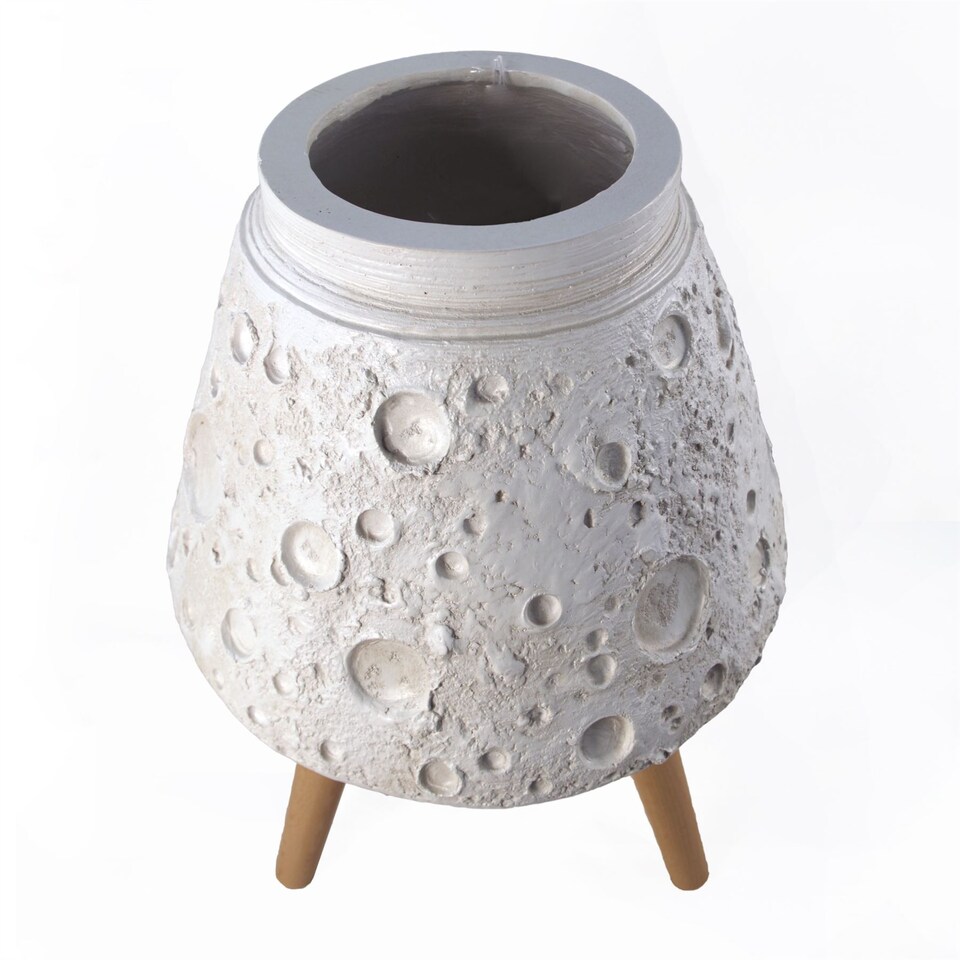 image 1 of 62cm x 40cm Large Lunar White Planter | White