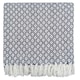 image 3 of Eden Cotton Geometric Throw Silver | Silver (178x254 cm)