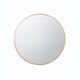 image 1 of Neo 50cm Gold Round Metal Frame Wall Mirror Float Glass HD Reflection Anti Rust Moisture Proof Wall Mounted Bathroom Bedroom Hallway Living Room Vanity | Gold | Gold