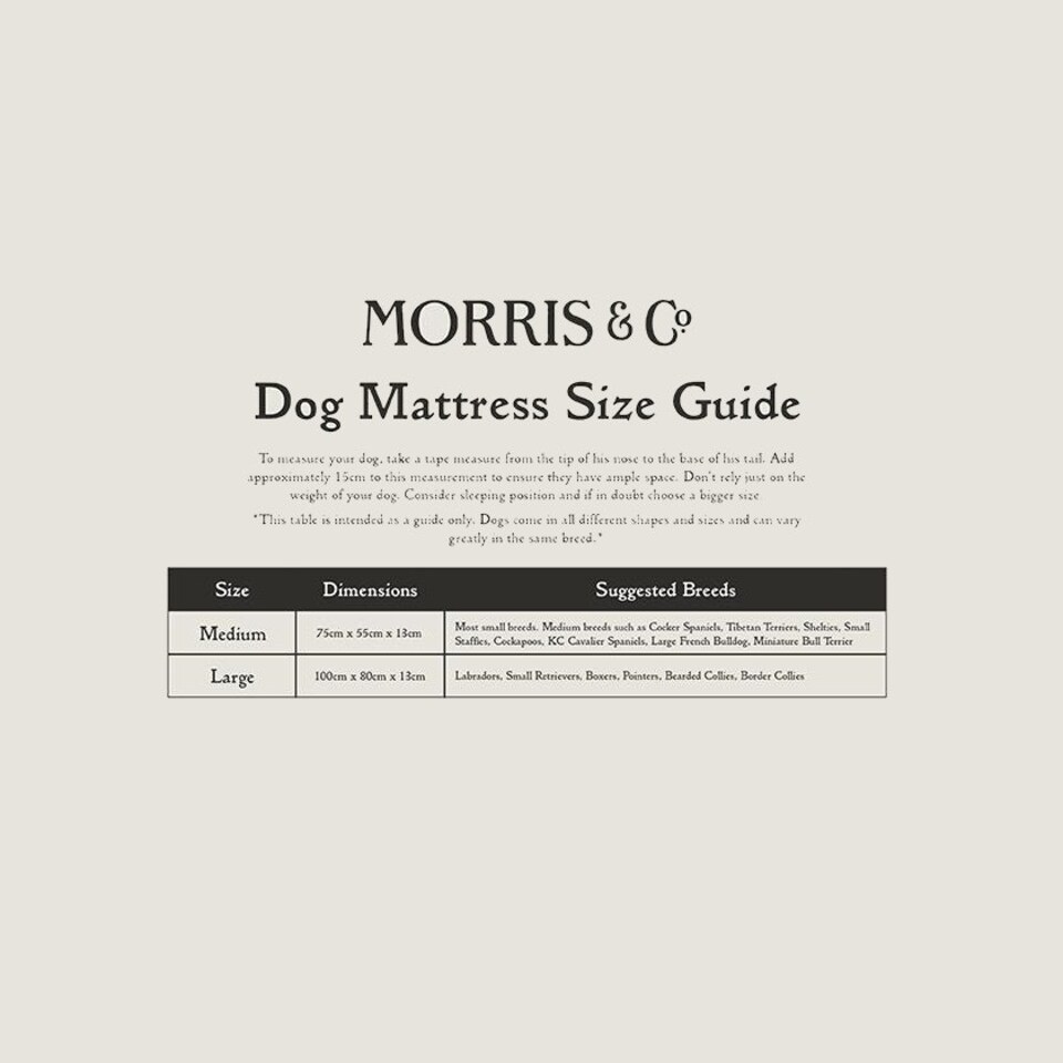 image 1 of William Morris Willow Bough Luxury Dog Bed Mattress - Large Green | L