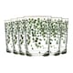 image 1 of LAV Bodega Decorated Highball Glasses - 520ml - Clear - Pack of 6 Green
