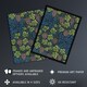 image 2 of Grape Vine and Leaves Pattern Vintage Wall Art Print W. Morris 12x16"