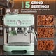 image 3 of HOMCOM Espresso Machine, Bean Grinder & Steam Wand, 15 Bar Pressure