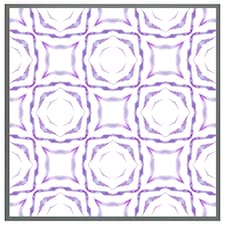 Purple brilliant boho (Picture Frame) Grey | L