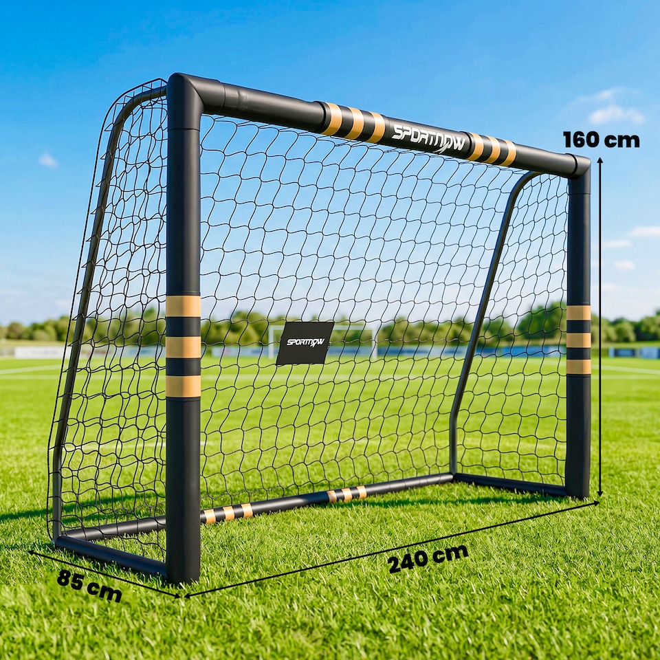 image 1 of SPORTNOW Football Goal, 8 x 5ft Portable Football Net with EPE Foam Padding