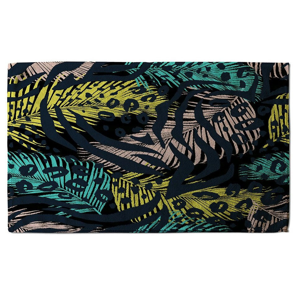 image 1 of Animal & Tropical Print (Bath Towel)