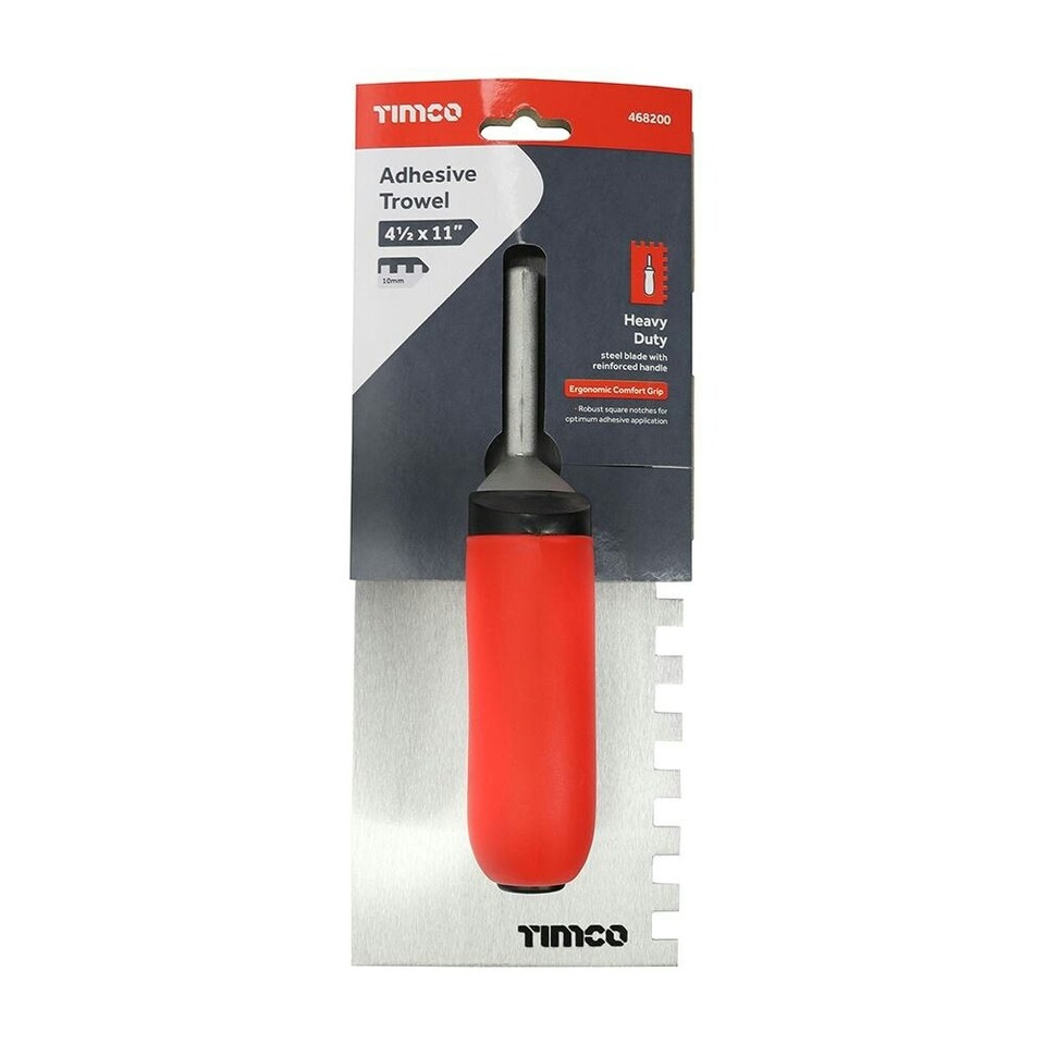 image 1 of Timco - Adhesive Trowel - Square Notch (Size 10mm - 1 Each)