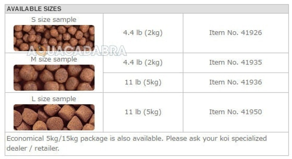 image 1 of Saki Hikari Multi-Season Pellets Black