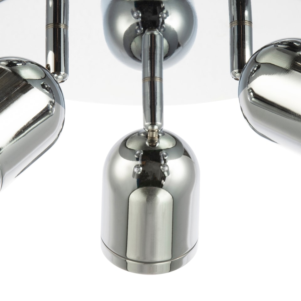 image 1 of Modern Triple Spot IP44 Bathroom Chrome Ceiling Light with Adjustable Heads | Chrome