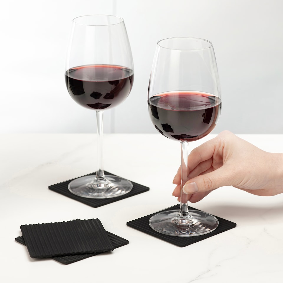 image 1 of Zeal Set of 4 Silicone Coasters Black