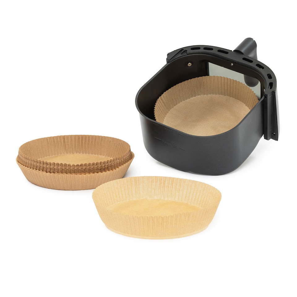 image 1 of 100 Disposable Air Fryer Liners Round