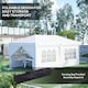 image 4 of Outsunny 3 x 6m Pop Up Gazebo Height Adjustable Party Tent w/ Storage Bag Black