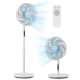 image 1 of VonHaus Pedestal Fan / Desk Fan 14 Inch