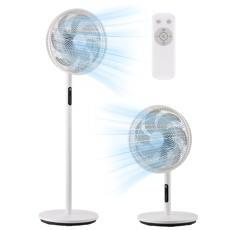 image 1 of VonHaus Pedestal Fan / Desk Fan 14 Inch