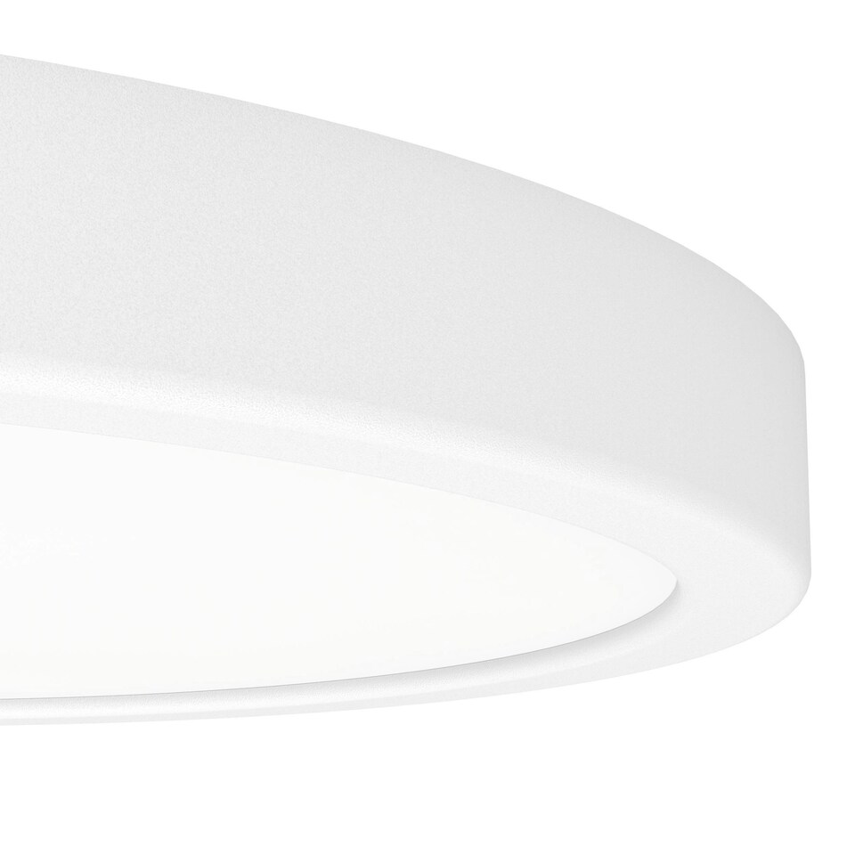 image 1 of EGLO FUEVA 6 White LED Surface-Mounted Ceiling Light 278mm Tri-Colour, Ultra-Slim 25mm White