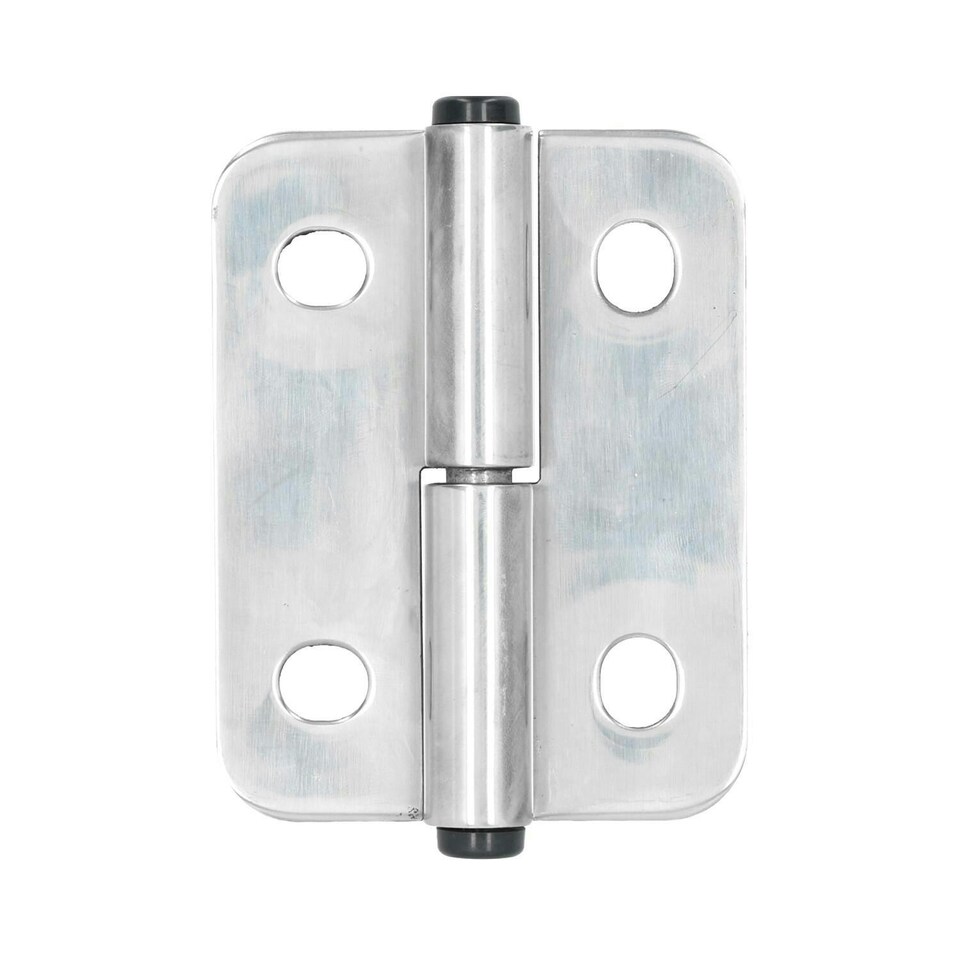 image 1 of Stainless Steel Lift Off Leaf Hinge Right 76x100mm Heavy Duty Door Hatch 2PK Silver