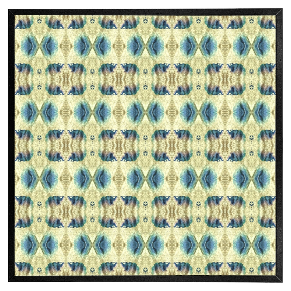 image 1 of Psychedelic geometric pattern (Picutre Frame) Black | XL