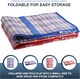 image 6 of S&d, Laundry Zip Bags XXL Heavy Duty Storage Bags Reusable Nylon Large for Moving Clothes Wardrobe Waterproof - 3pcs(Blue)