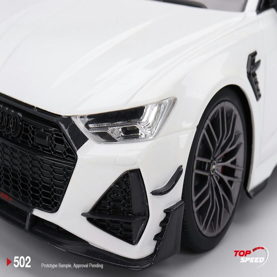 image 1 of Audi ABT RS6-R Glacier White Metallic 1:18 Scale TSM TS0502