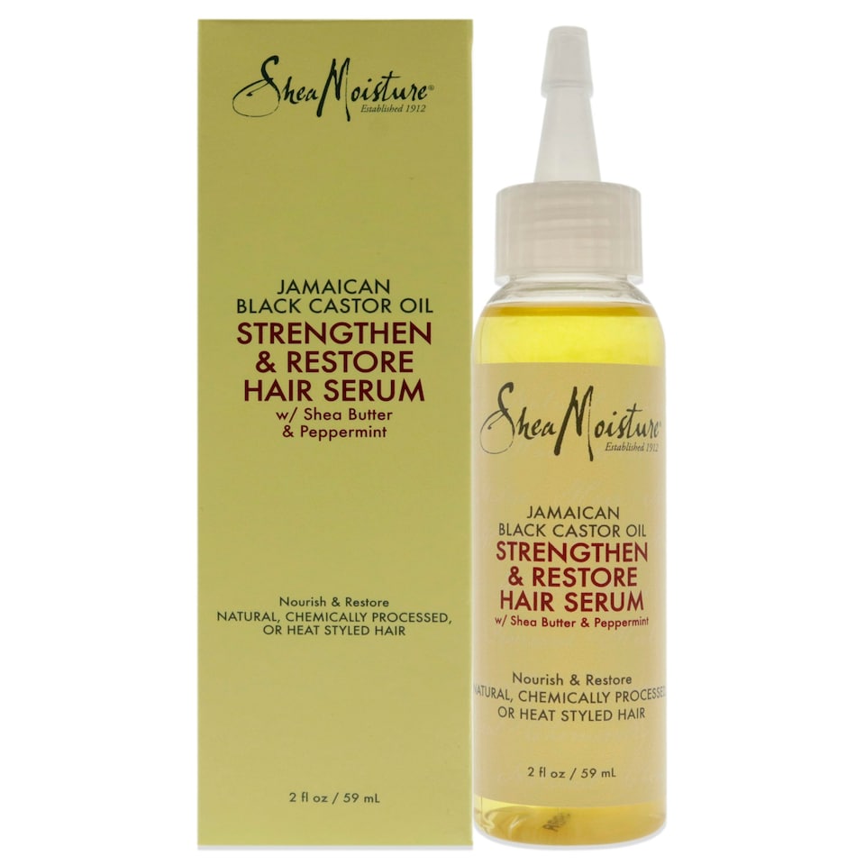 image 1 of Jamaican Black Castor Oil Strengthen and Restore Hair Serum by Shea Moisture for Unisex - 2 oz Serum